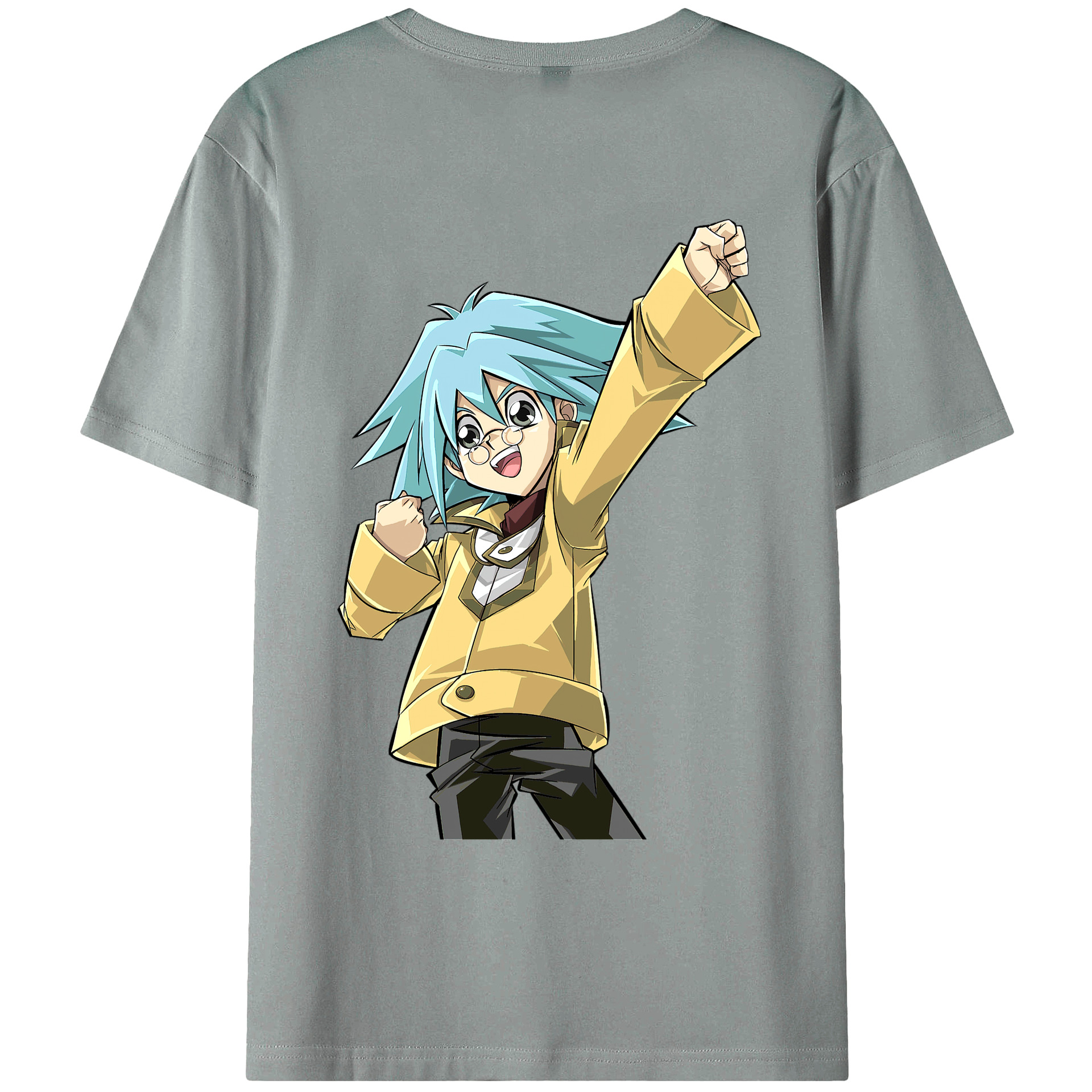 （画像用） 遊☆戯☆王 Yu-Gi-Oh! 綿100％ メンズ半袖Tシャツ（バックプリント） 通気性